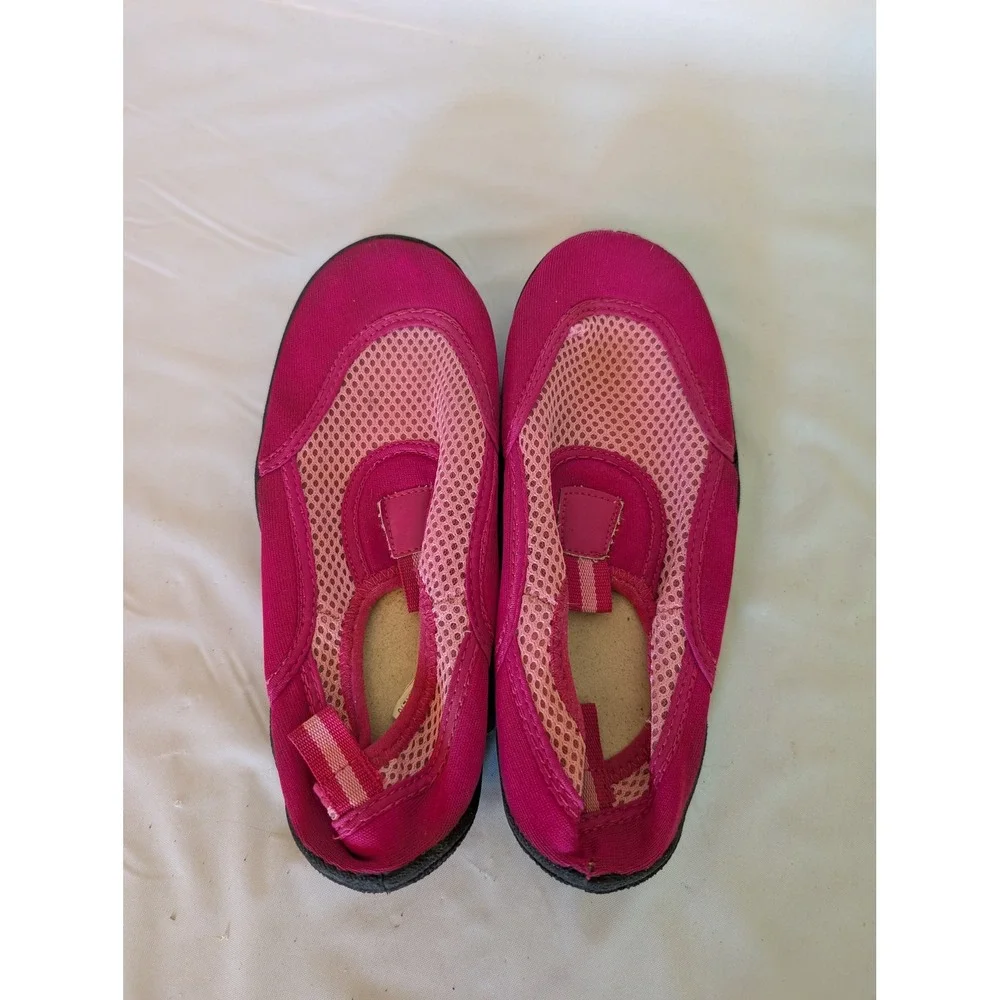 Kids Pink Mesh Water Shoes Slip On Aqua Socks Size 3 DOLGEN22049901L18